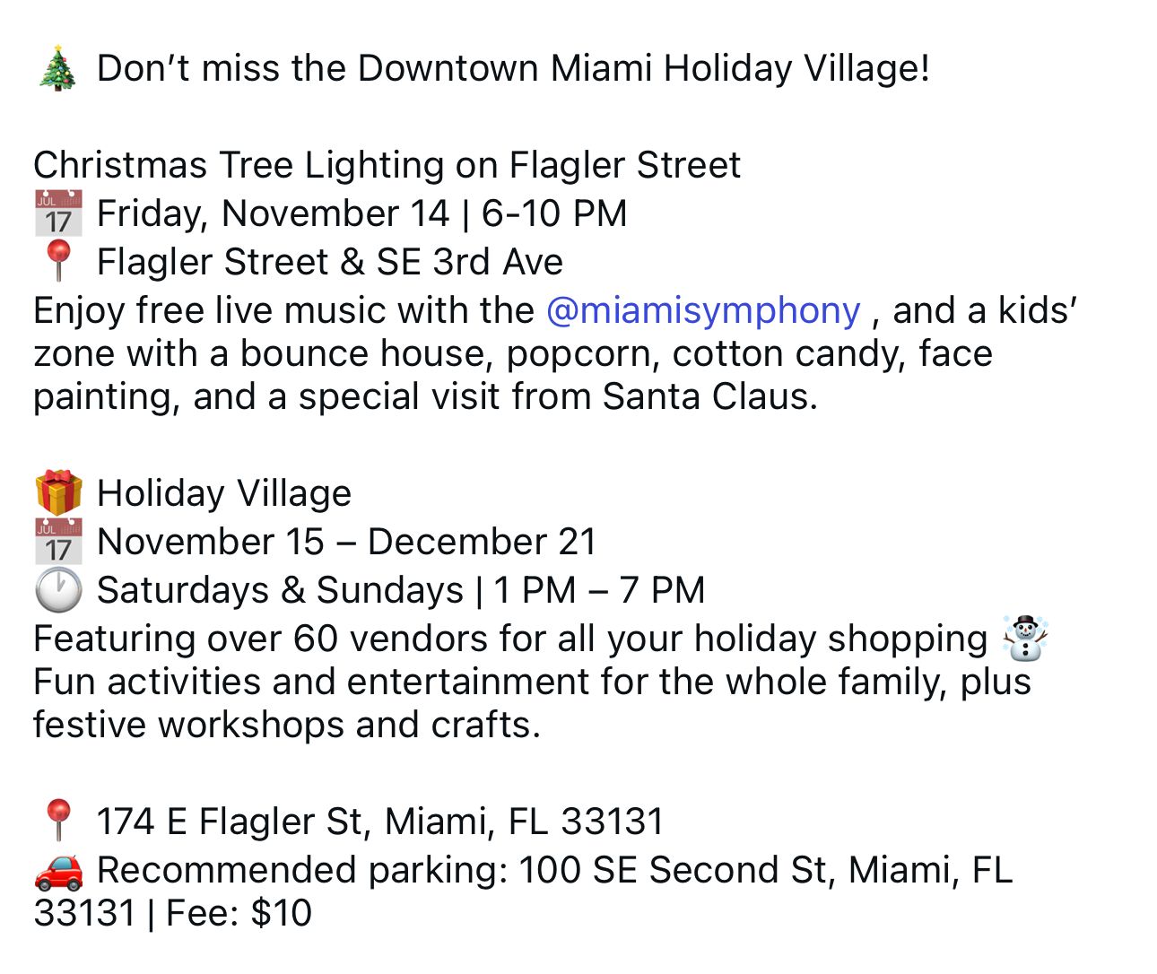 Downtown Miami Holiday Village