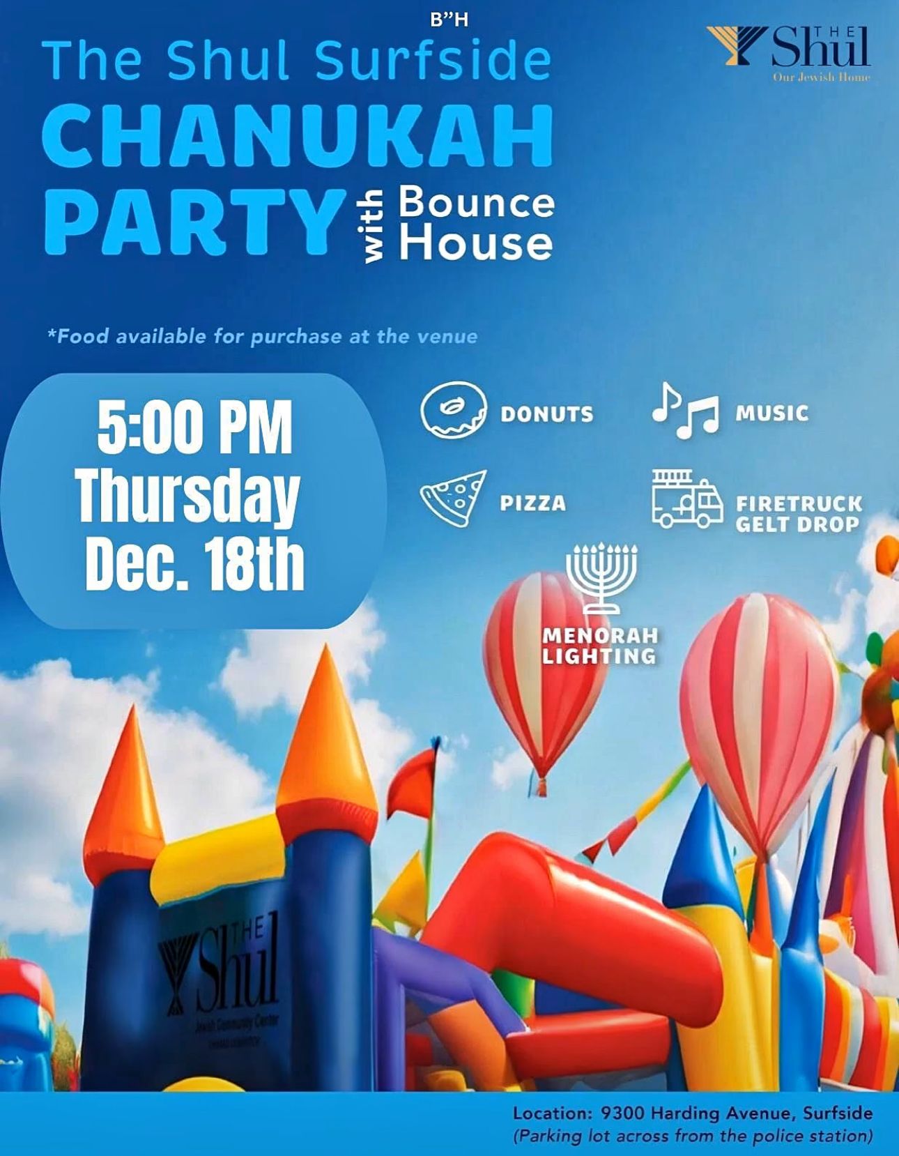 Chanukah Party with Bounce House