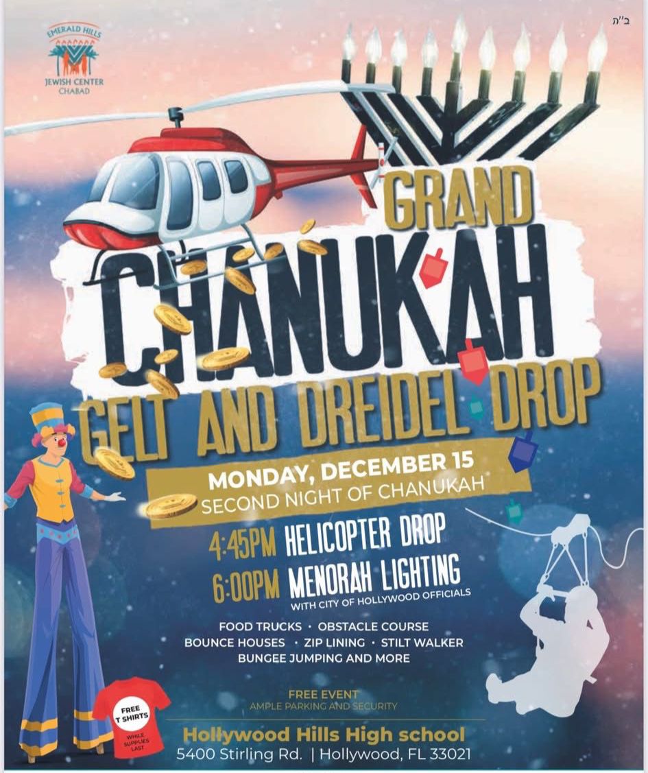 Grand Chanukah Gelt and Dreidel Drop