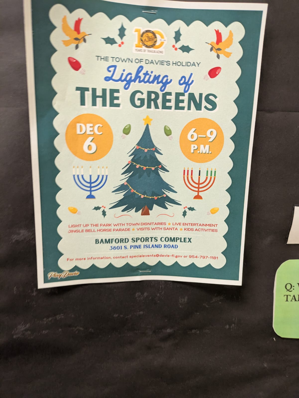Lighting of The Greens