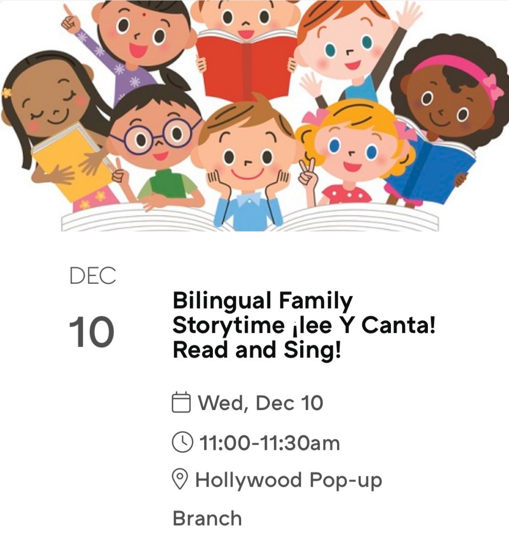 Bilingual Family Storytime ¡lee Y Canta!
