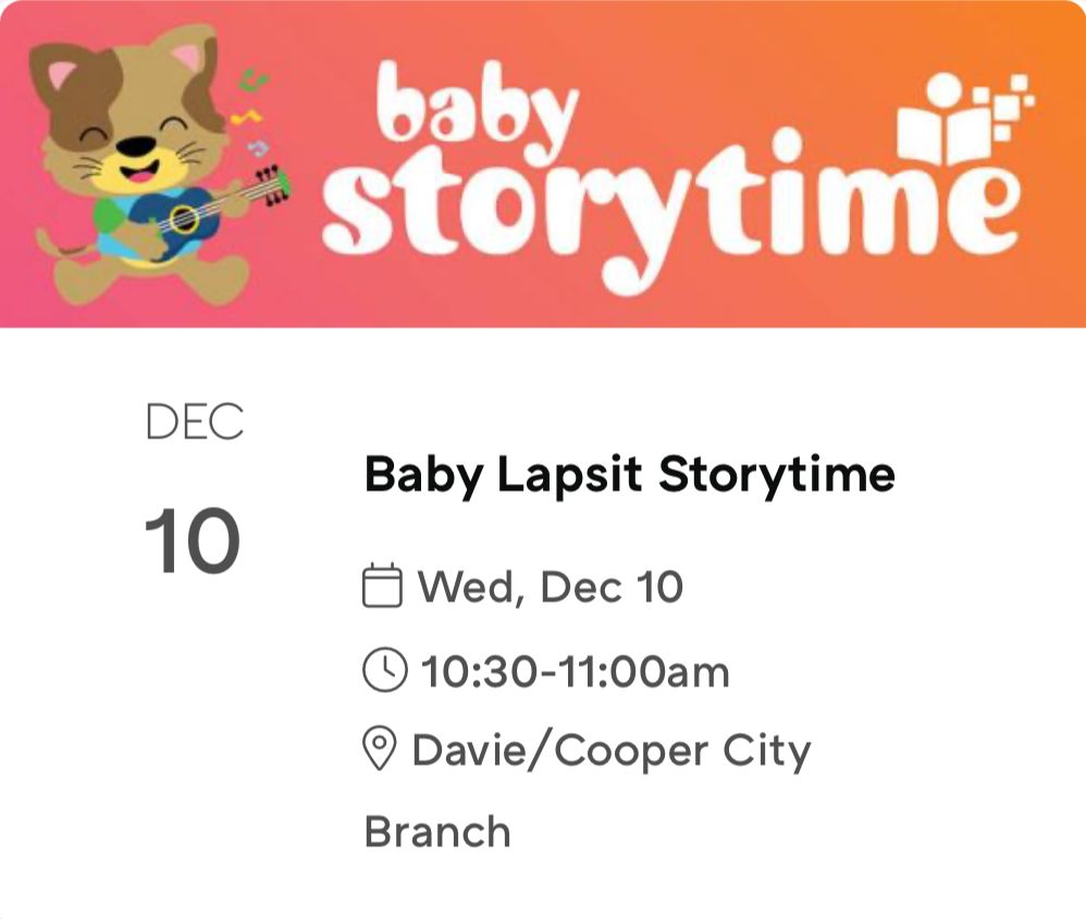 Baby Lapsit Storytime