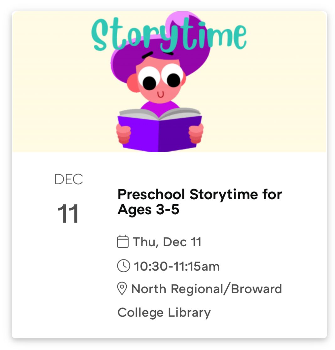 Preschool Storytime