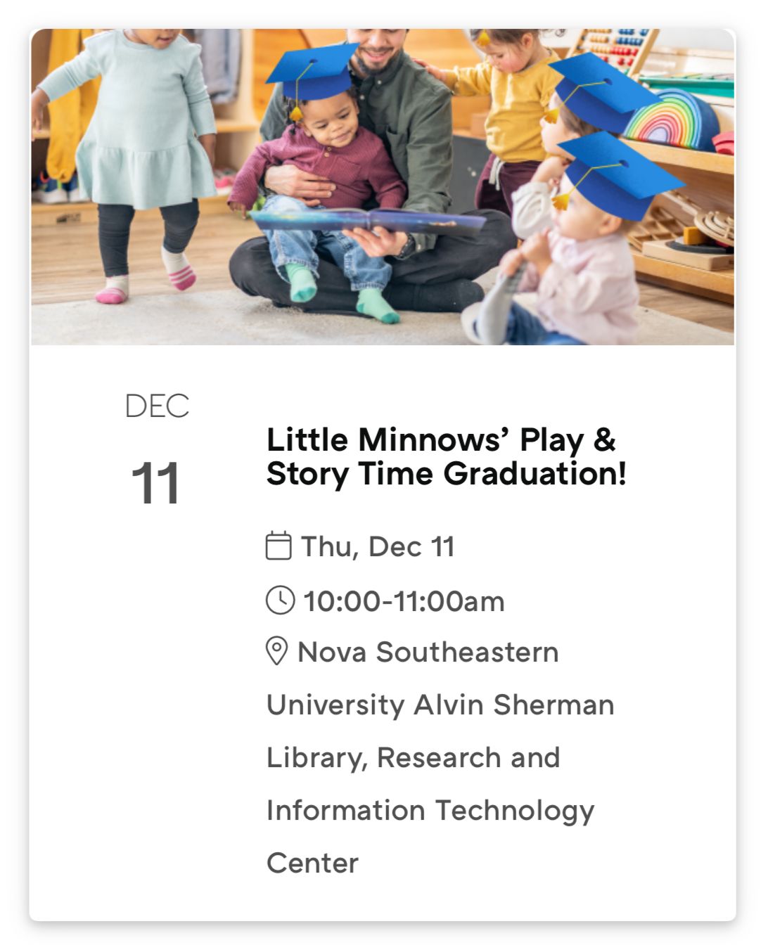 Little Minnows' Play & Story Time Graduation!