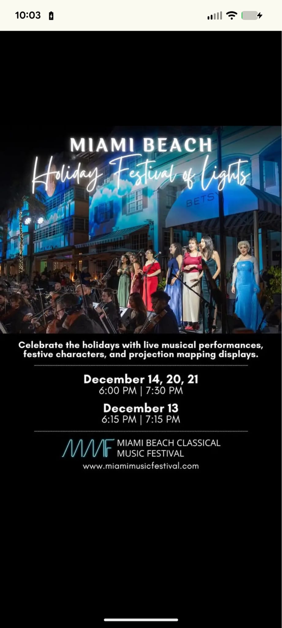 Miami Beach Holiday Festival of Lights