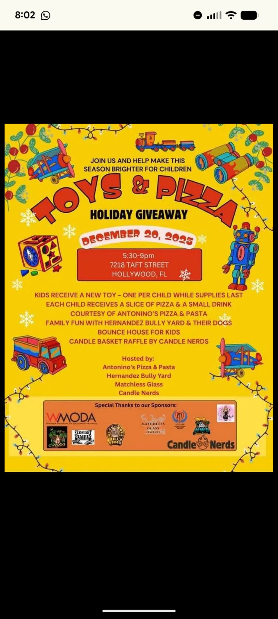Toys & Pizza Holiday Giveaway