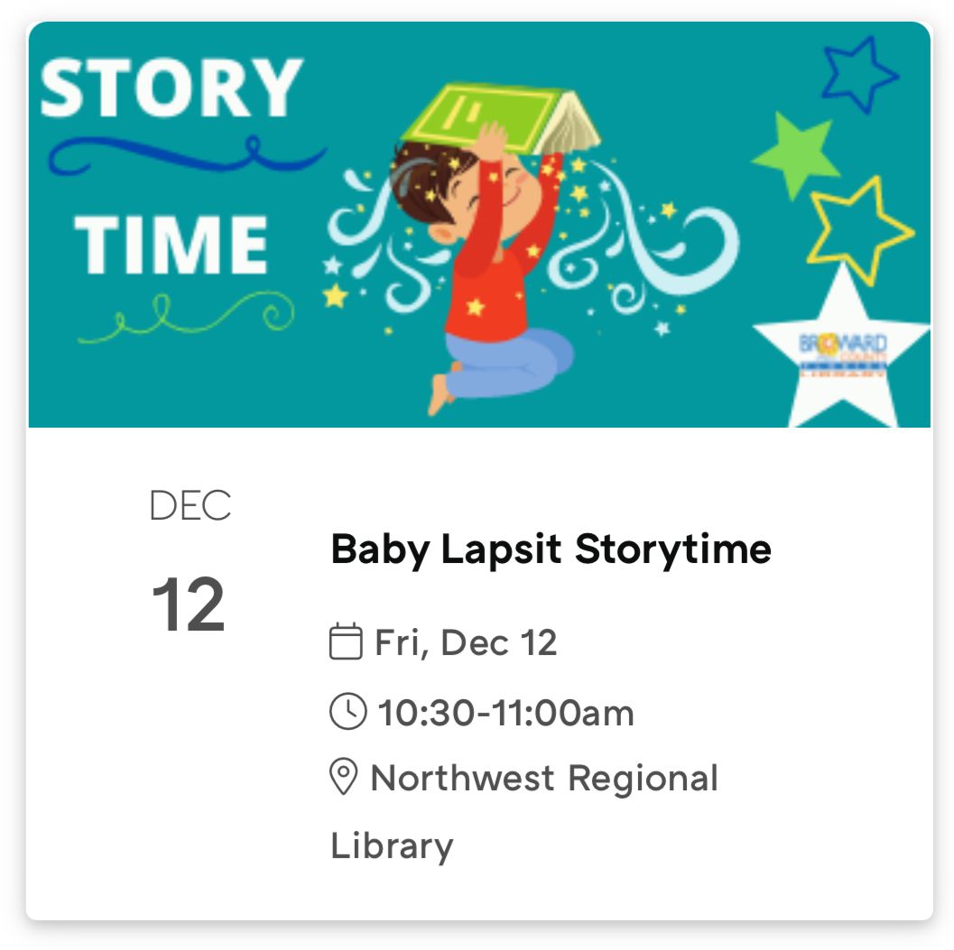 Baby Lapsit Storytime