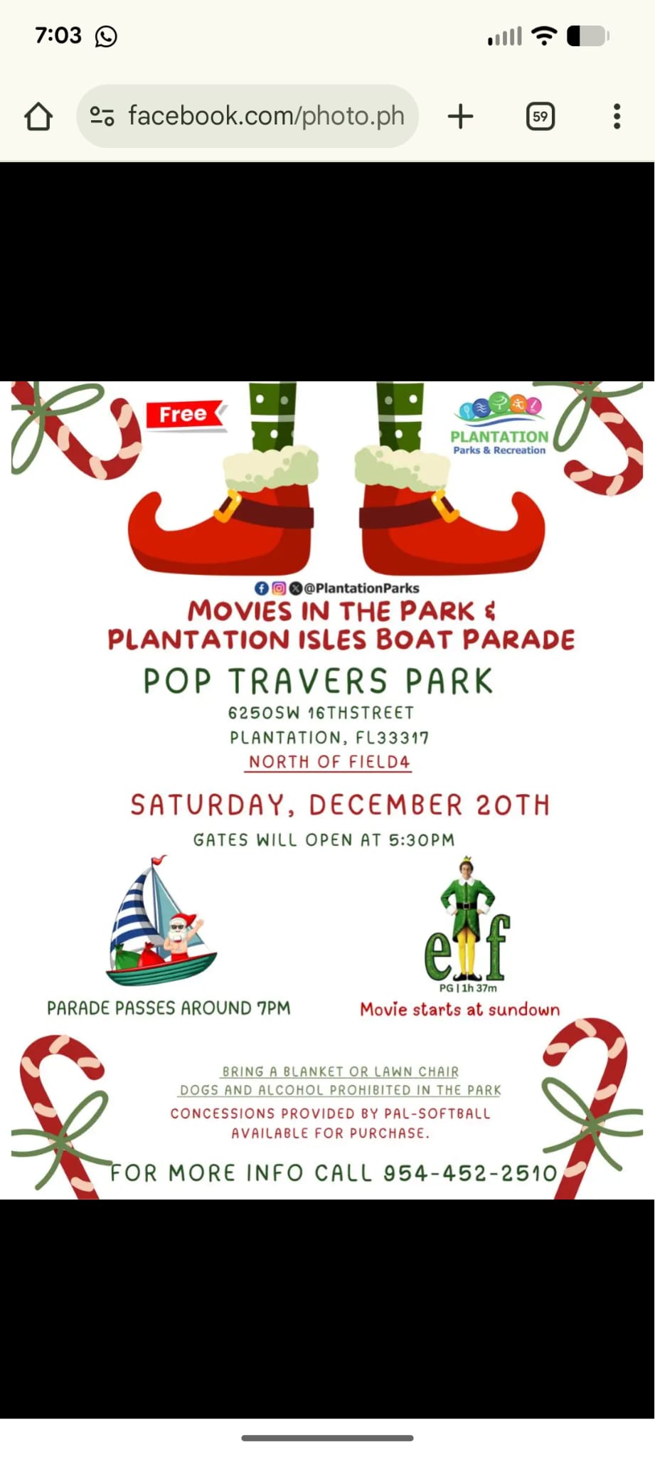 Movies in the Park & Plantation Isles Boat Parade
